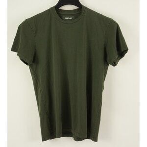 Labo.Art Men's Medium Short Sleeve Forest Green Knit Cotton Crew T-Shirt